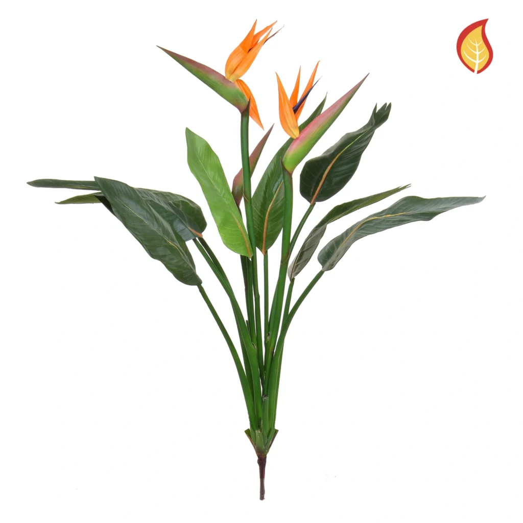 Kunstig Strelitzia med blomster FR H: 103 cm.