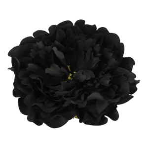 Kunstig sort gigant Pæon blomsterhoved.