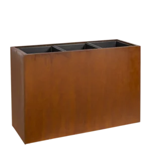Harriot Cortensteel High H: 82cm B: 42cm L:114 cm.
