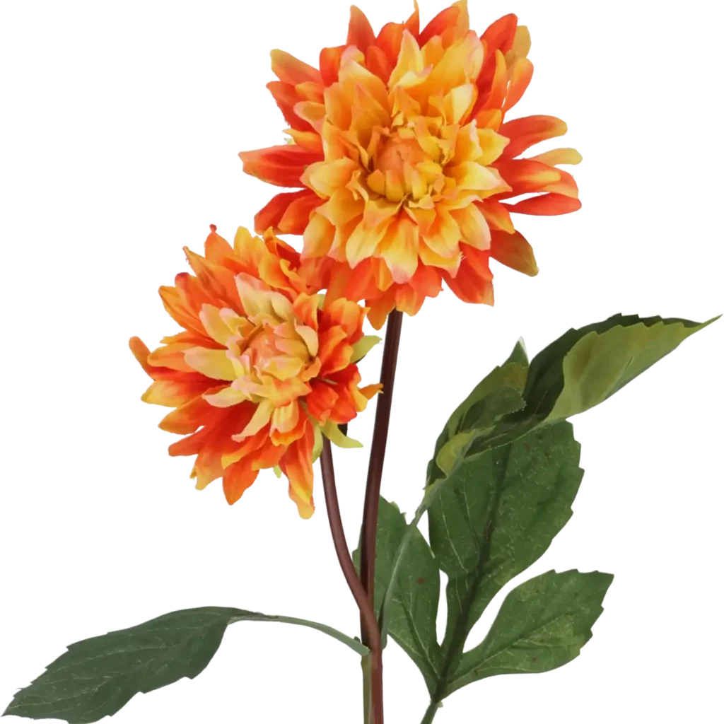 Closeup af Kunstig Dahlia L: 55 cm.