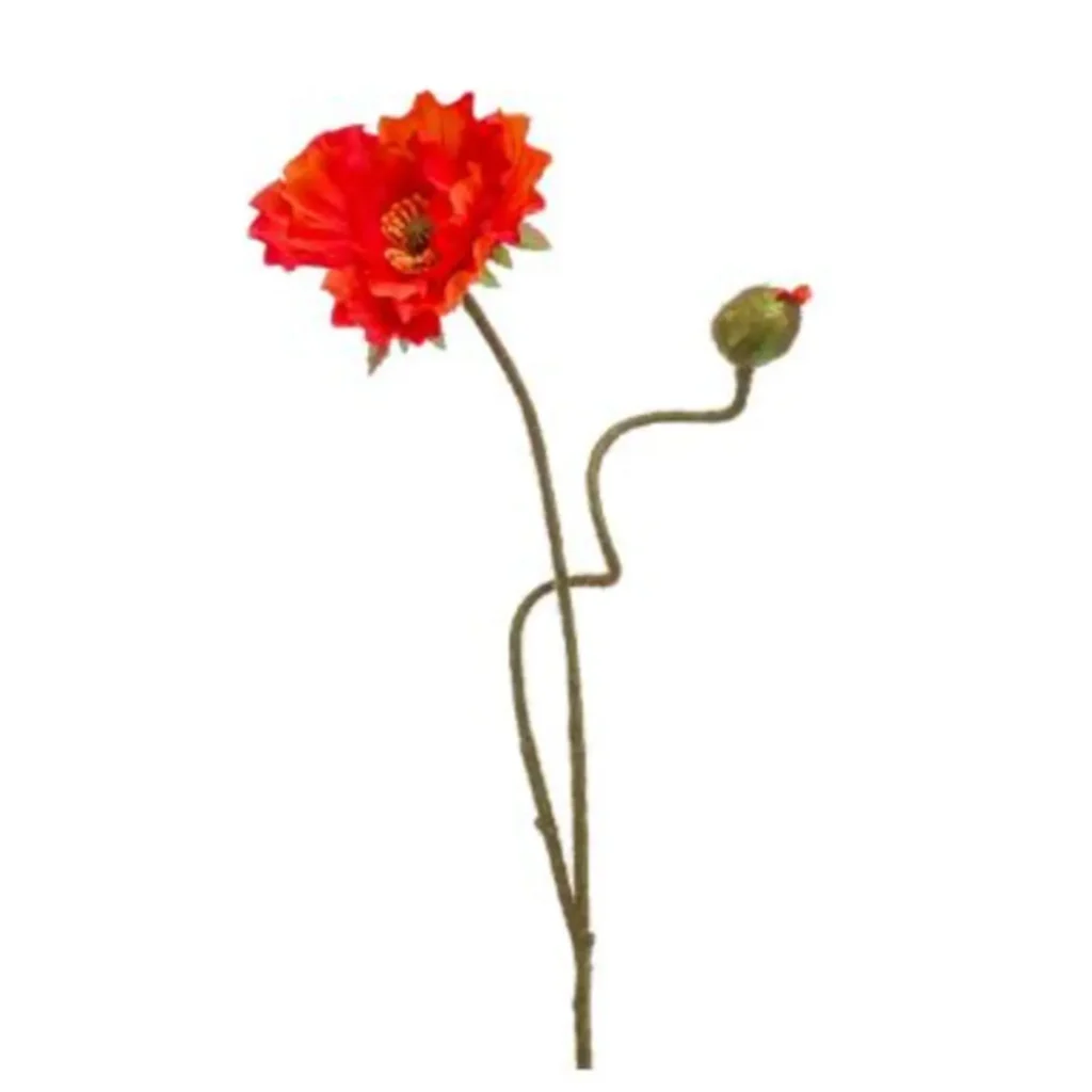 Kunstig Valmue H: 75 cm.
