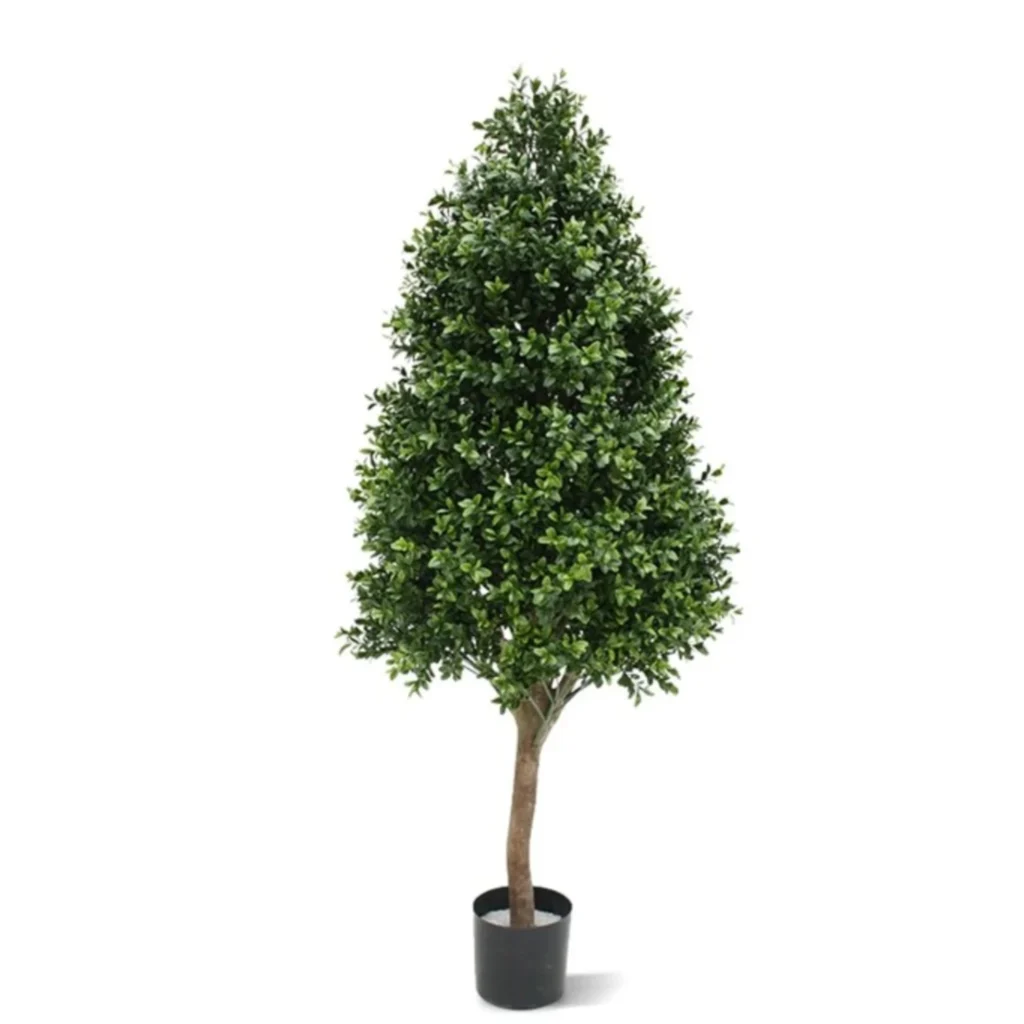 Kunstig Buksbom kegleformet UV H: 110 cm. .