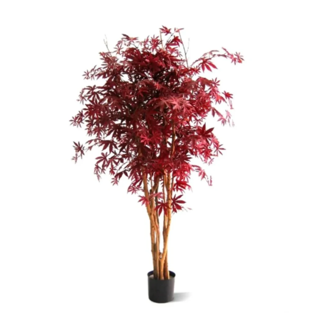 Kunstig Ahorntræ Rød H: 150 cm.
