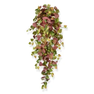 Kunstig efterårs poppel hængeplante - L: 100 cm.