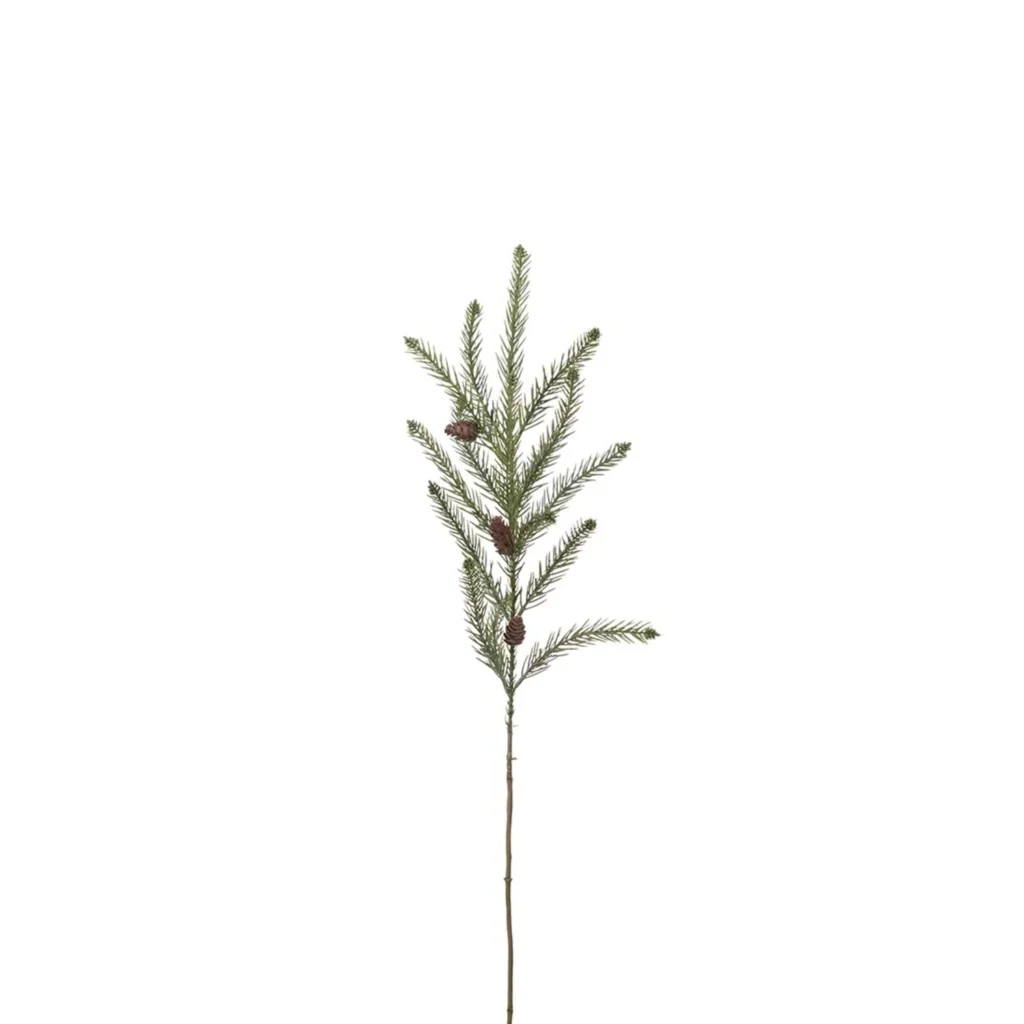 Kunstige Grankvist med kogler l:85 cm.