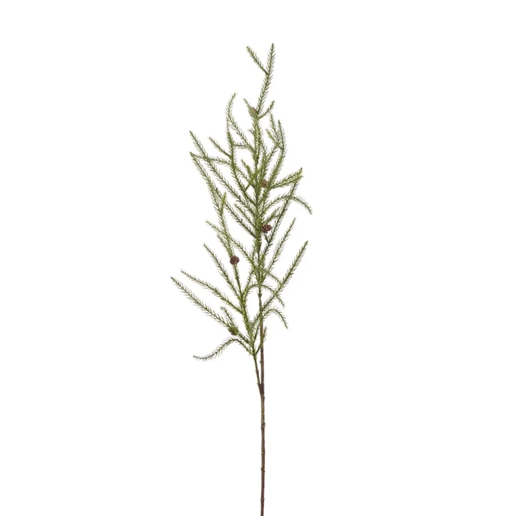 Kunstig Gran m. kogler l: 110 cm.