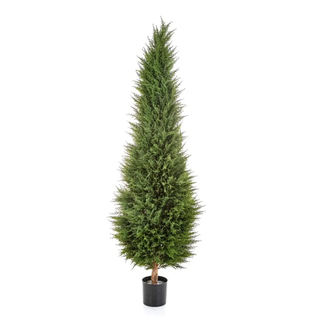 Kunstig Cypres kegleformet H: 180 cm.