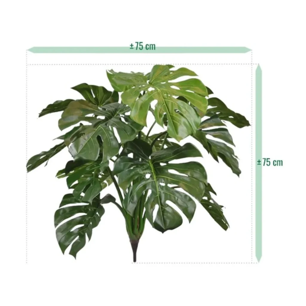 Kunstig Monstera Deliciosa Split H: 75 cm.