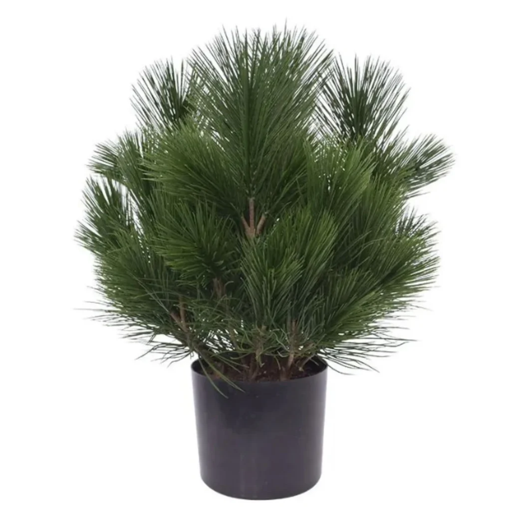 Kunstig Pinus kugle UV - H: 45 cm.