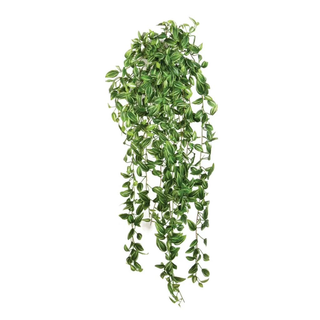Kunstig tradescantia hængeplante - L: 85 cm.
