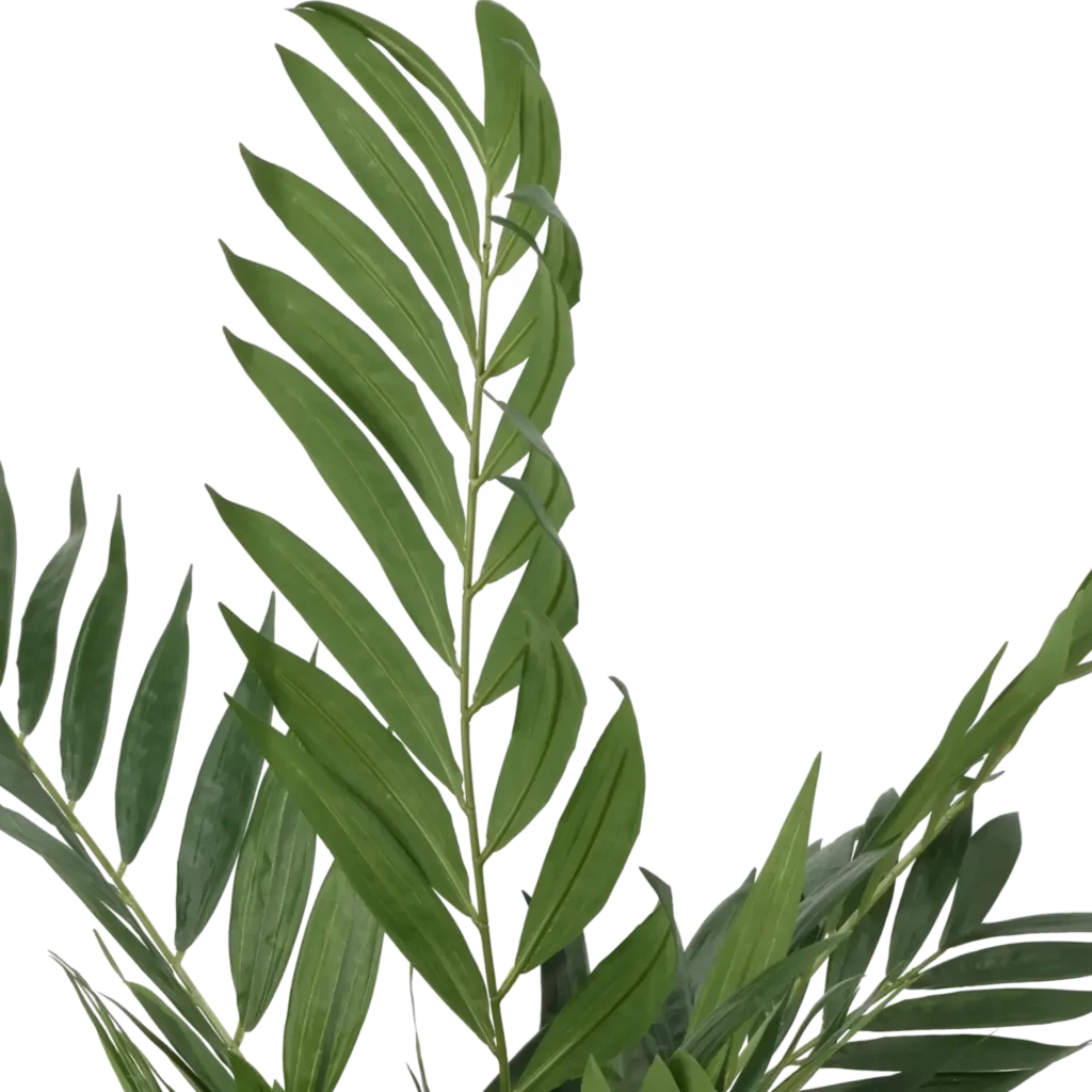 Closeup af Kunstig Parlour palme H: 75 cm.