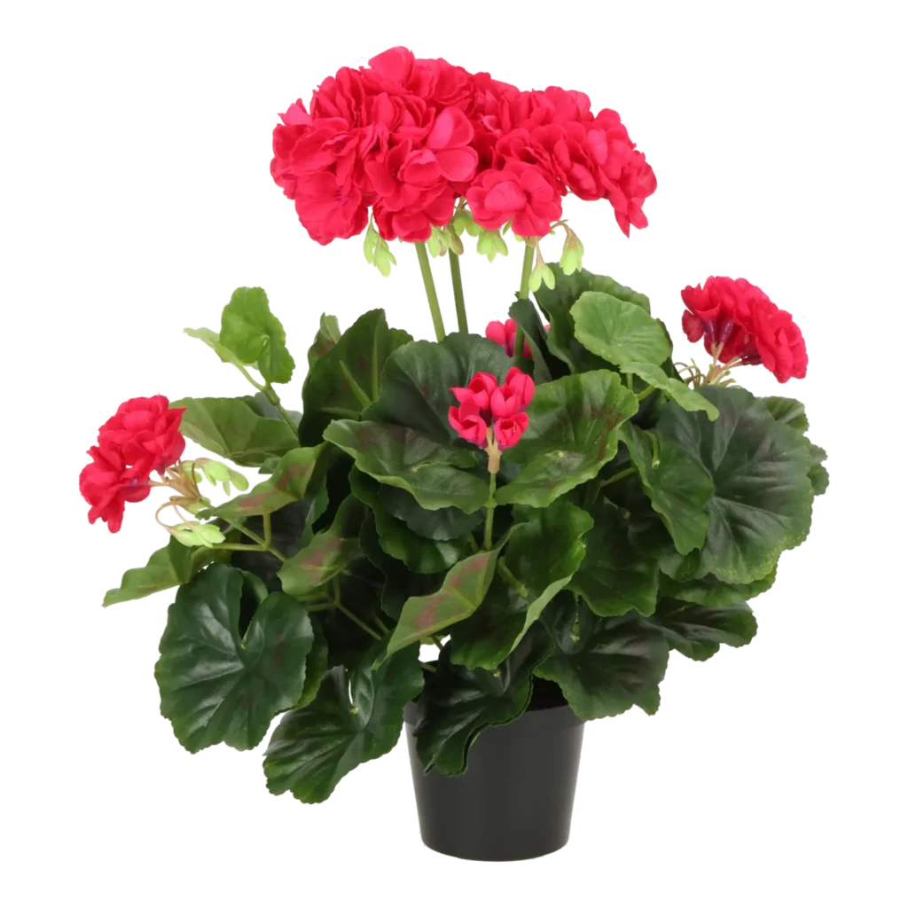 Kunstig Pelargonie H: 29 cm.