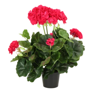 Kunstig Pelargonie H: 29 cm.