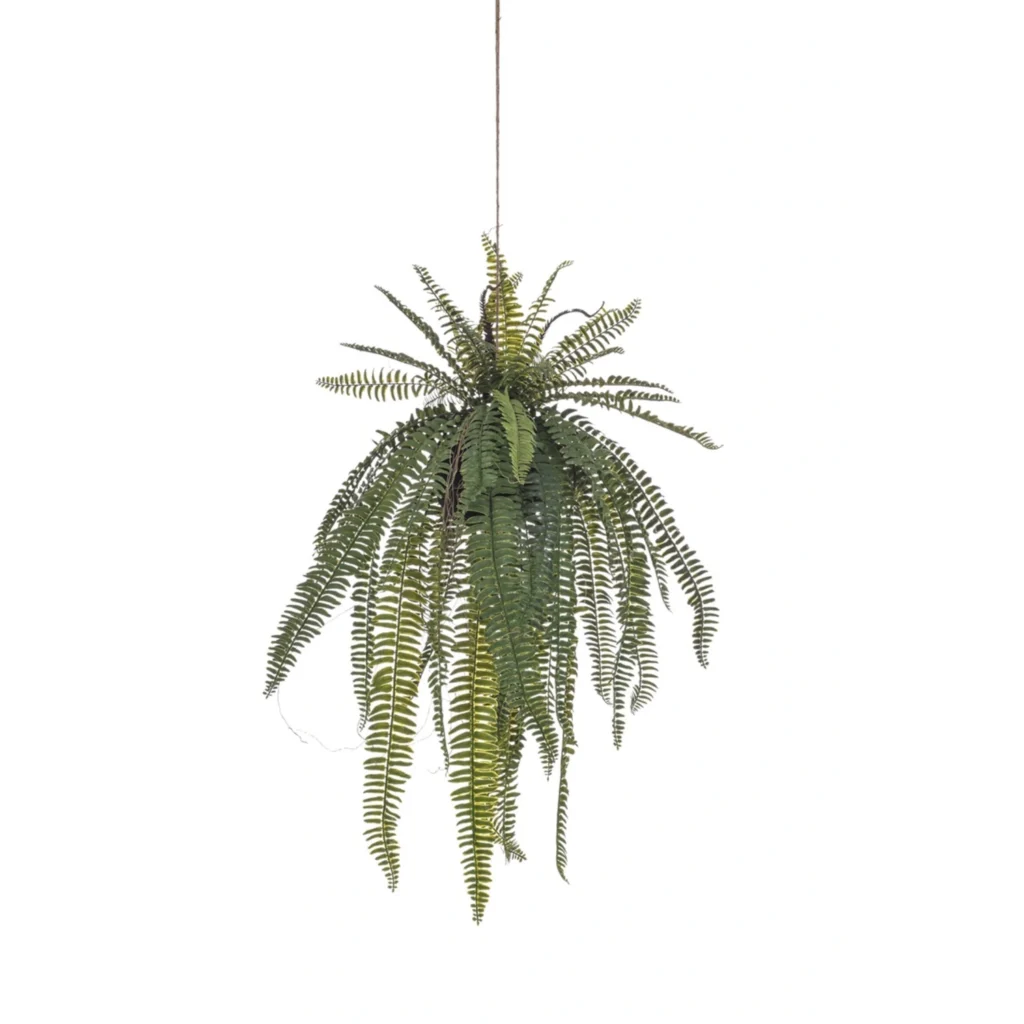 Kunstig bregne hænge deko L: 85 cm.