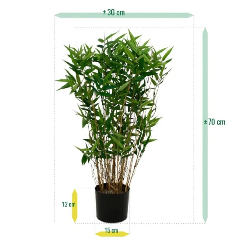 Kunstig Bambus H: 70 cm.