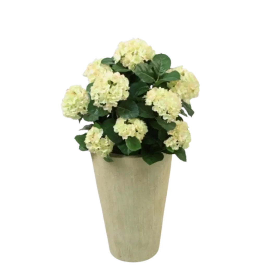 Kunstig hortensia træ creme - H: 65 cm.