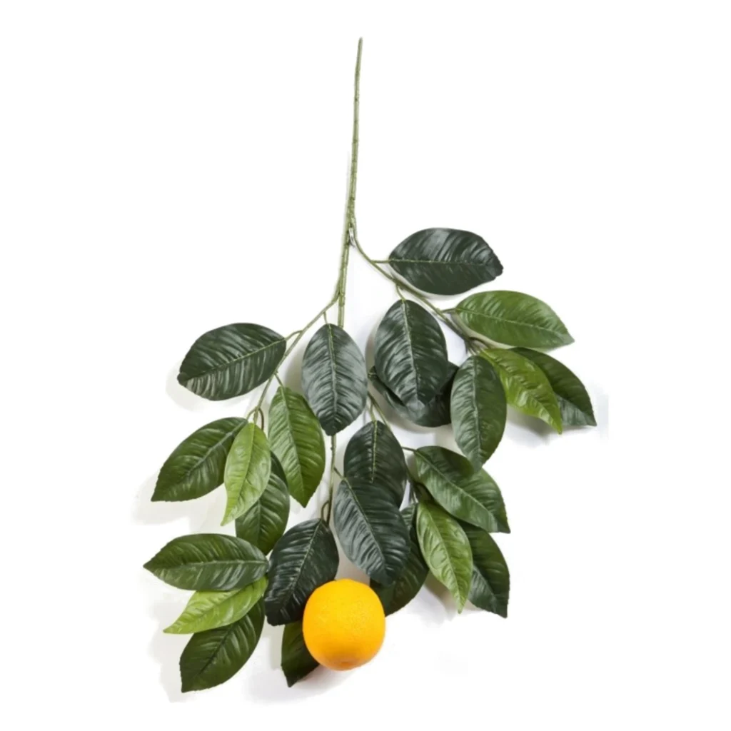 Kunstig appelsingren med frugt - L: 60 cm.