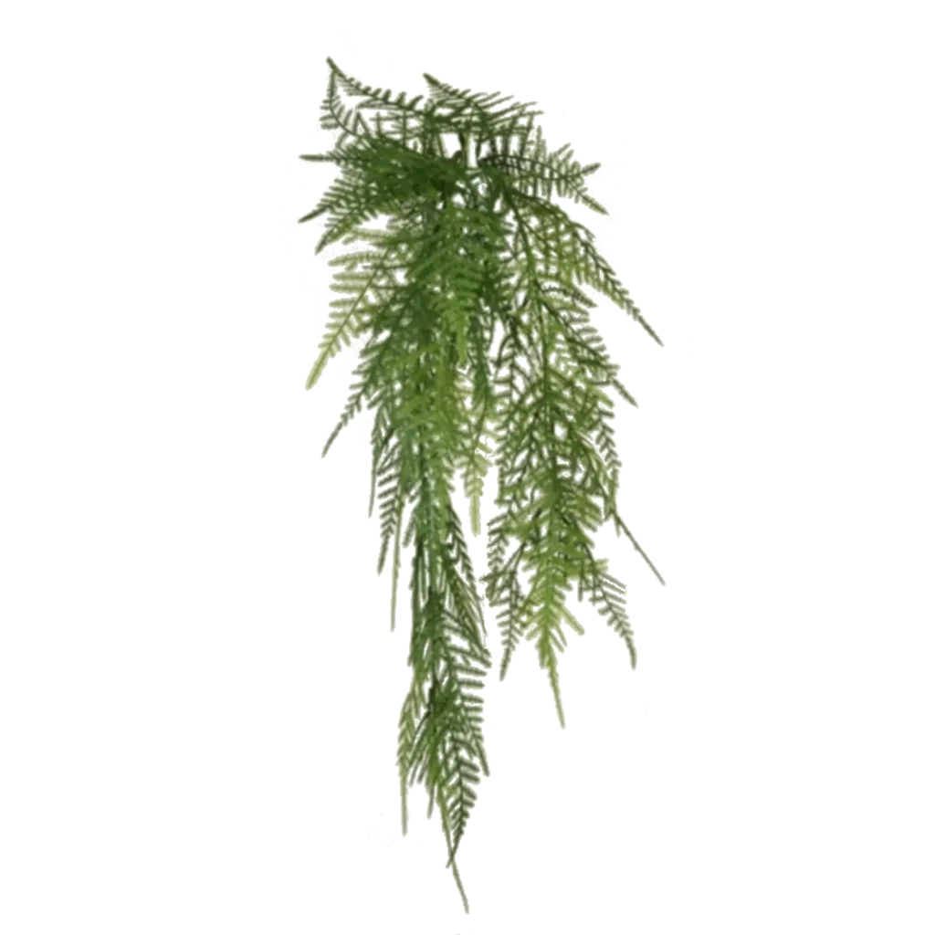 Kunstig bregne hængeplante - L: 58 cm.