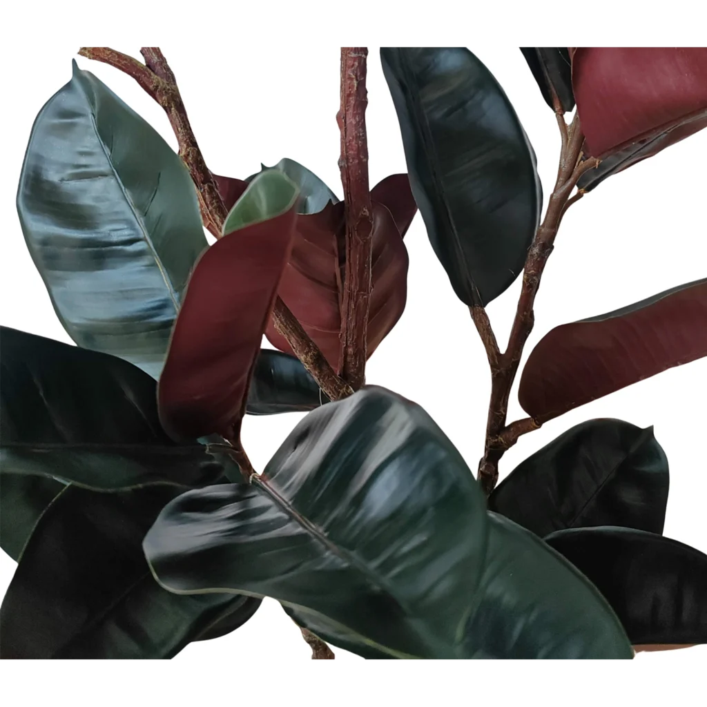 Kunstig Ficus elastica 120 cm.