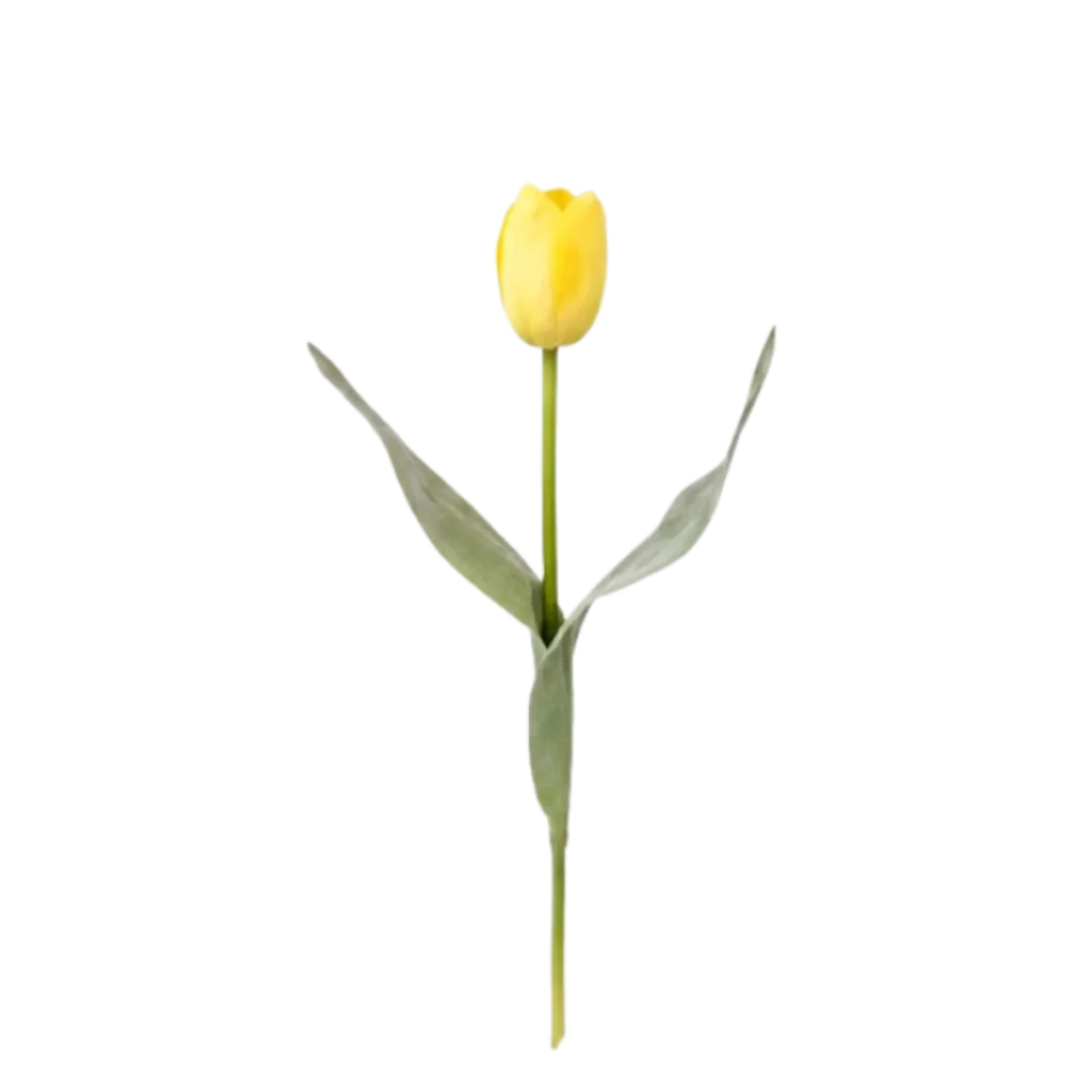 Kunstig tulipan mix gul - L: 36 cm.