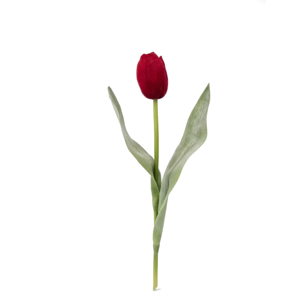 Kunstig tulipan mix rød - L: 36 cm.