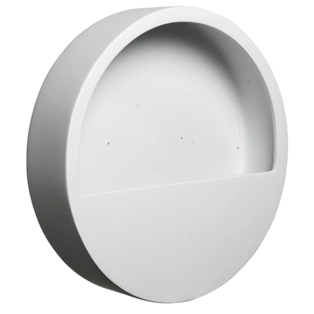 Wallhanger Circle Hvid Ø40 H9 cm.