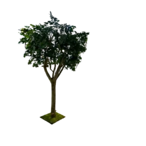 Kunstig egetræ ægte stamme H: 350 cm.