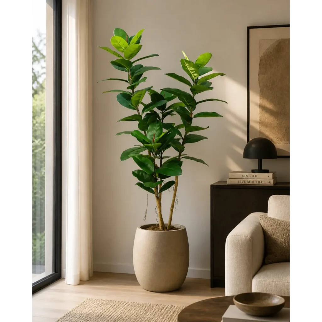 Kunstig Ficus elastica 170 cm.