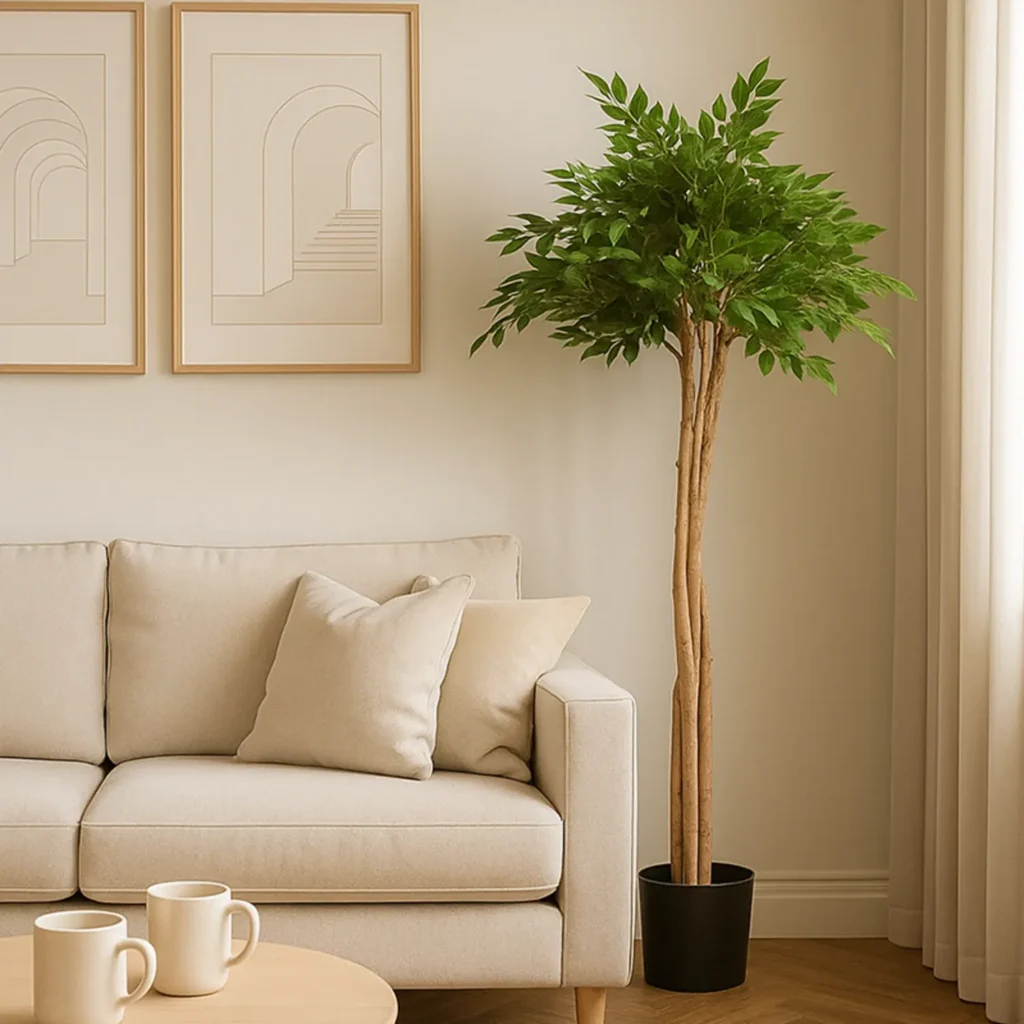 Kunstig mini Ficus natasja Paraply 135 cm.