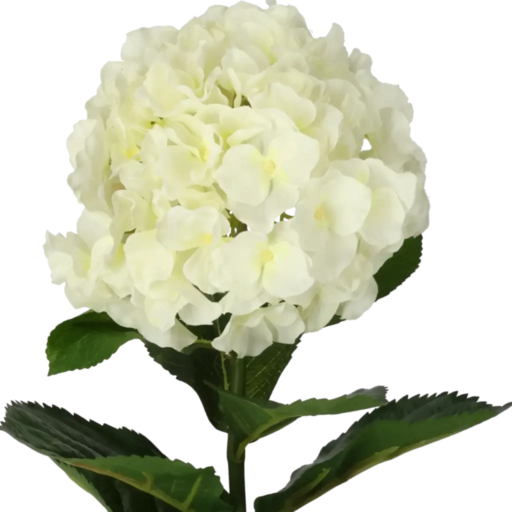 Closeup af Kunstig Hortensia 50 cm.