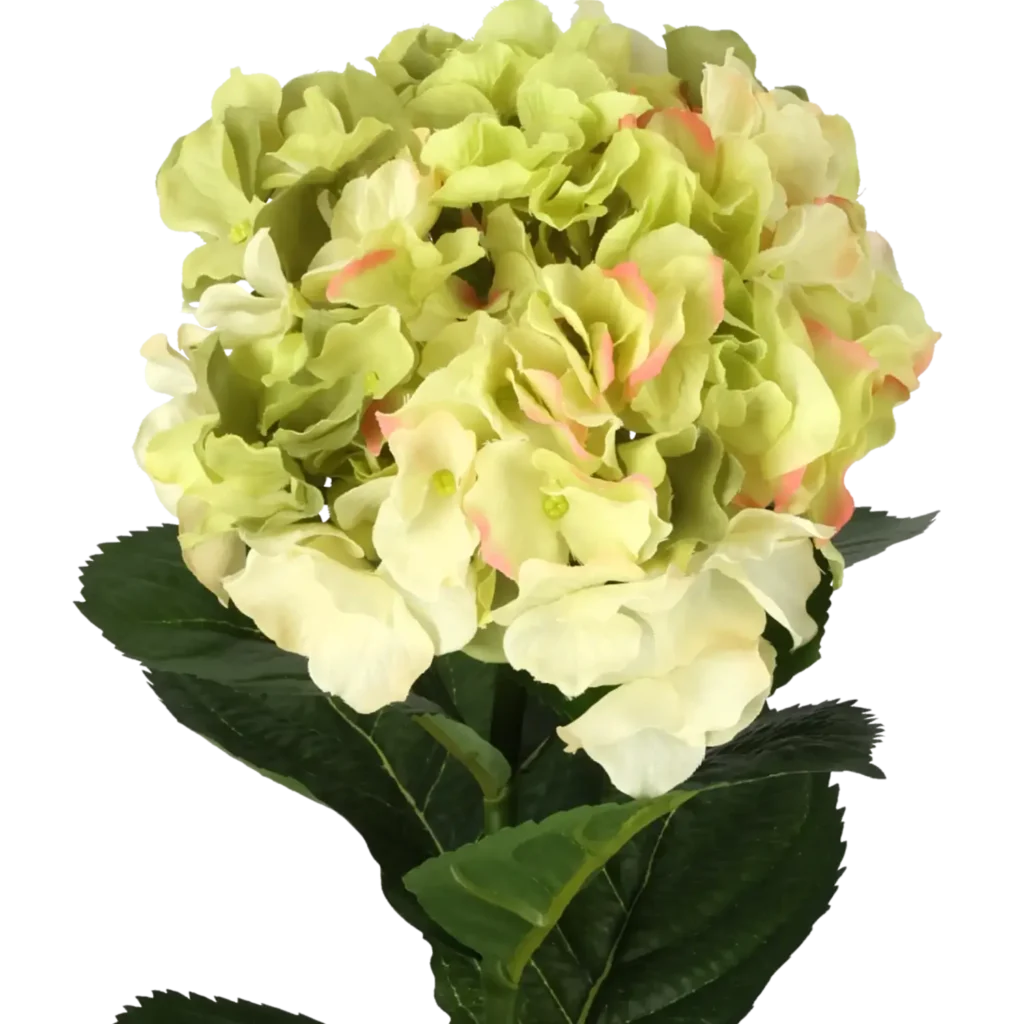 Closeup af Kunstig Hortensia 50 cm.