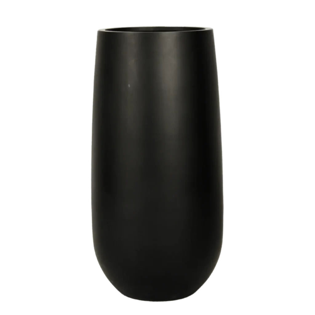 Donga Høj Mat Sort Ø:35 / H:70 cm.