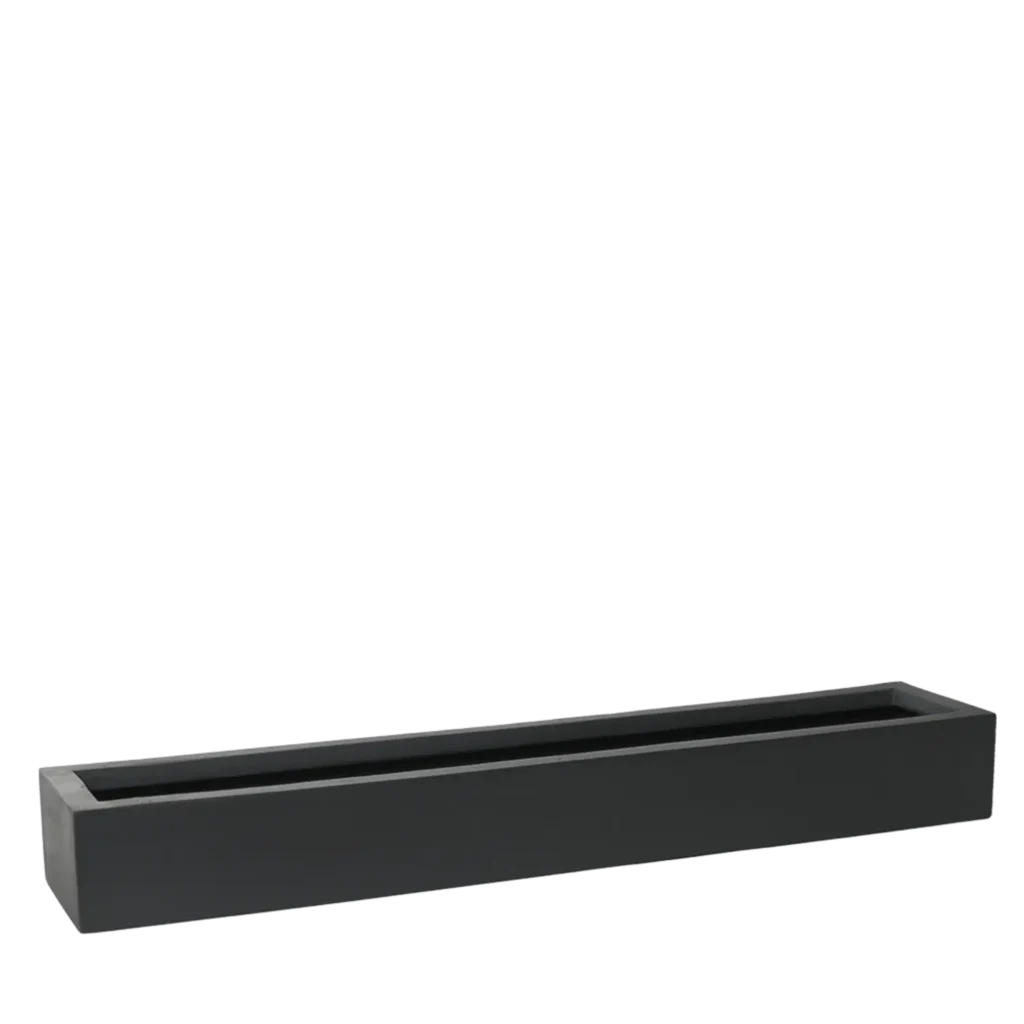 Balcony Vazo Slim Black H: 16,5/ B: 16,5/L: 80cm.