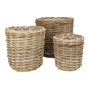 Cylinder rattan basket Ø 32.