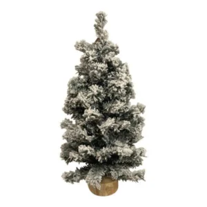 Kunstig juletræ med sne - H45 cm.